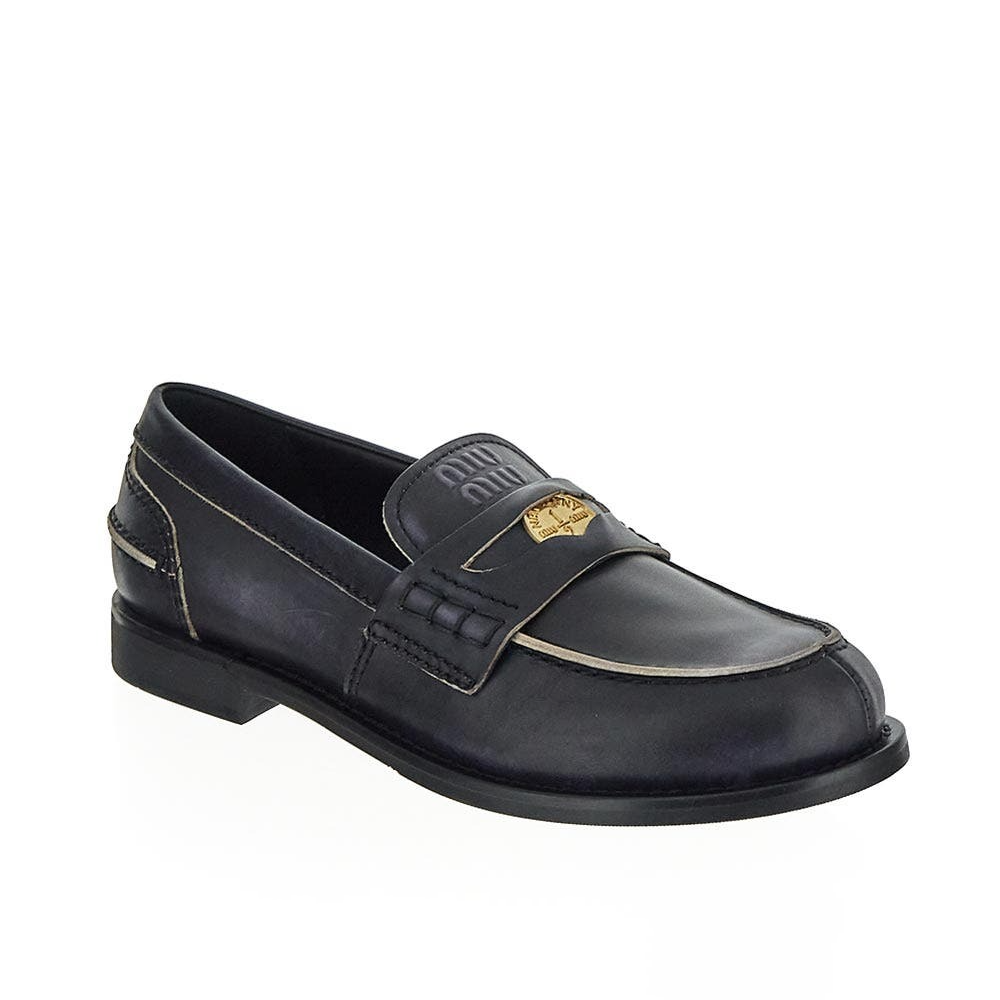 Miu Miu Black Penny Premium quality-Loafer-thumb-1