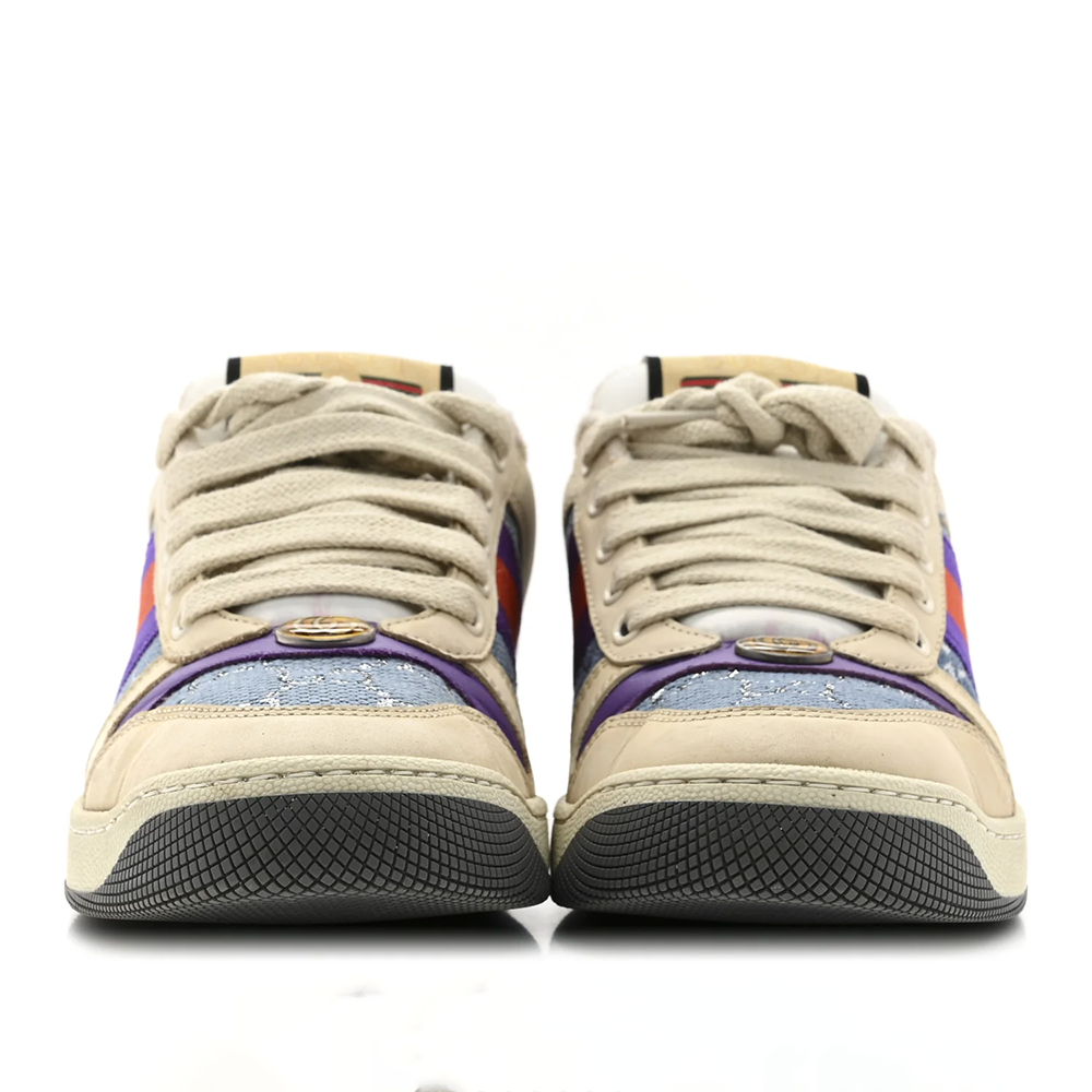 Gucci White Screener GG Sneakers-3