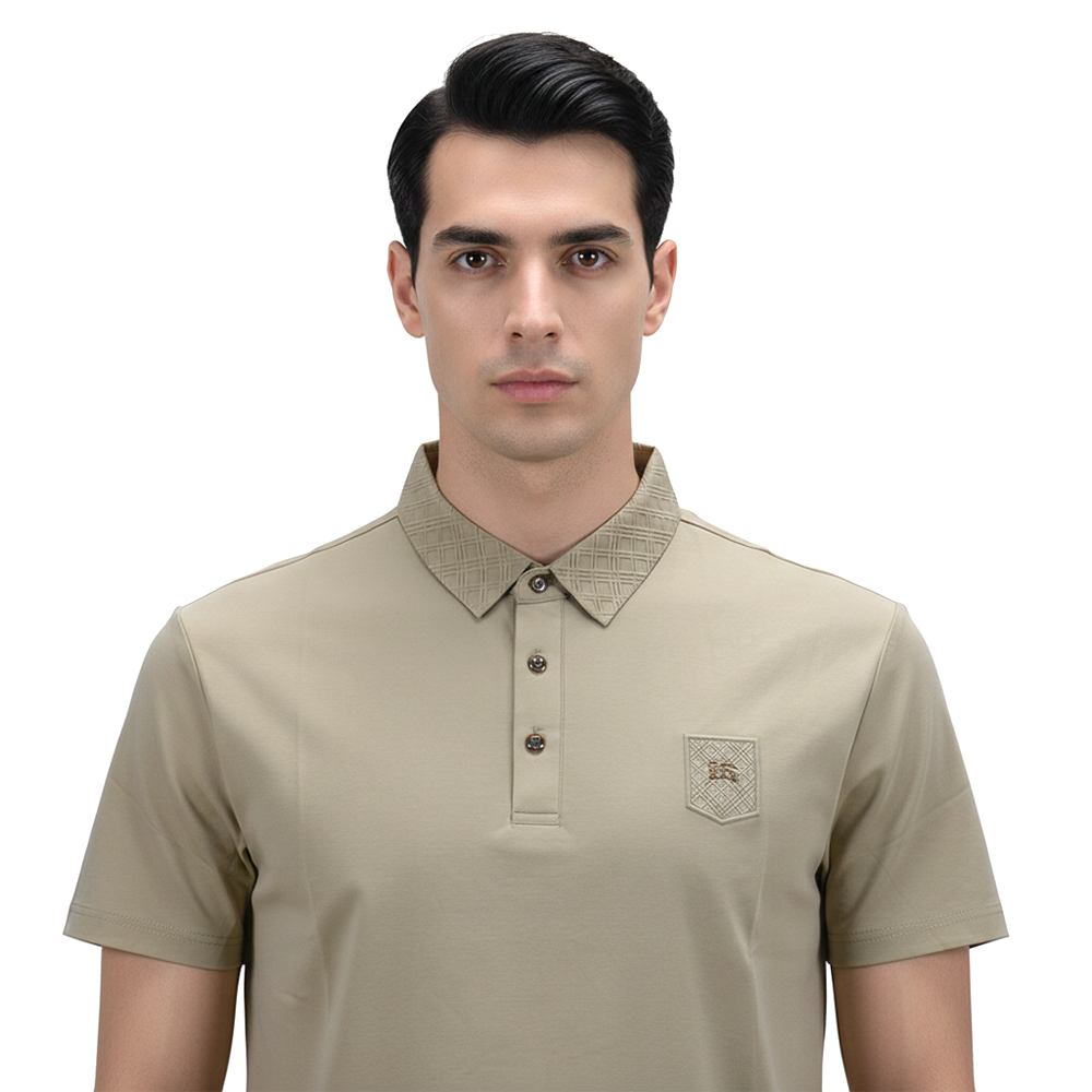 Burberry Brown Premium Quality Polo Tees-2