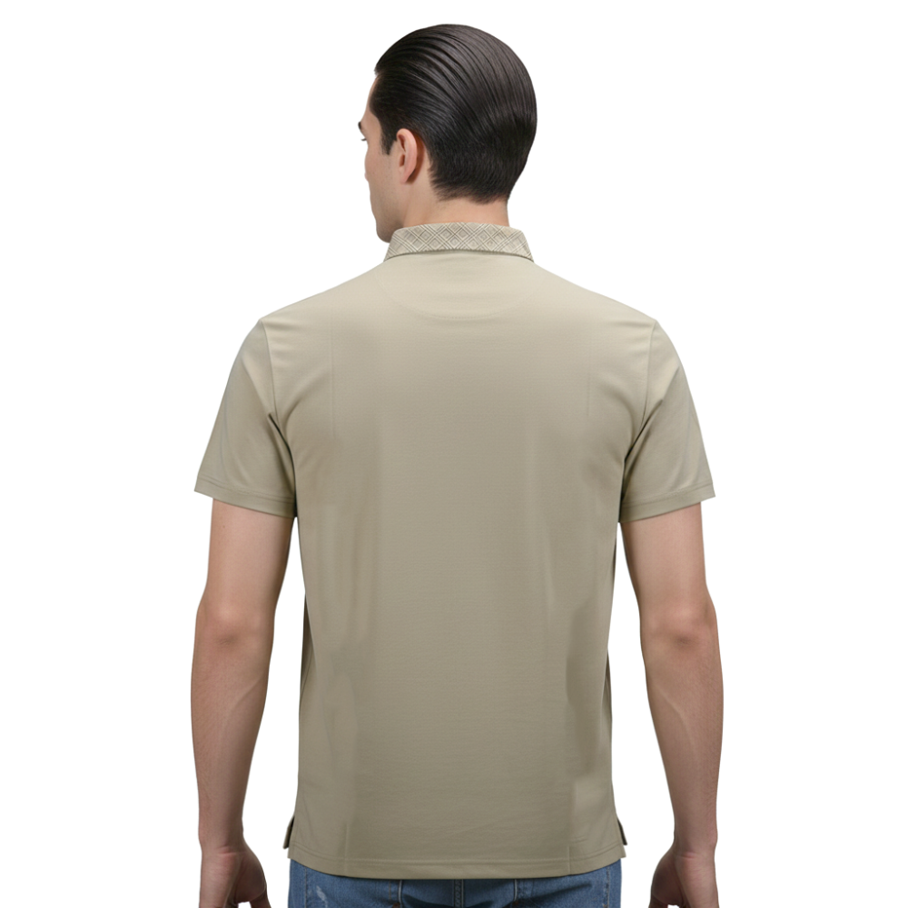 Burberry Brown Premium Quality Polo Tees-3