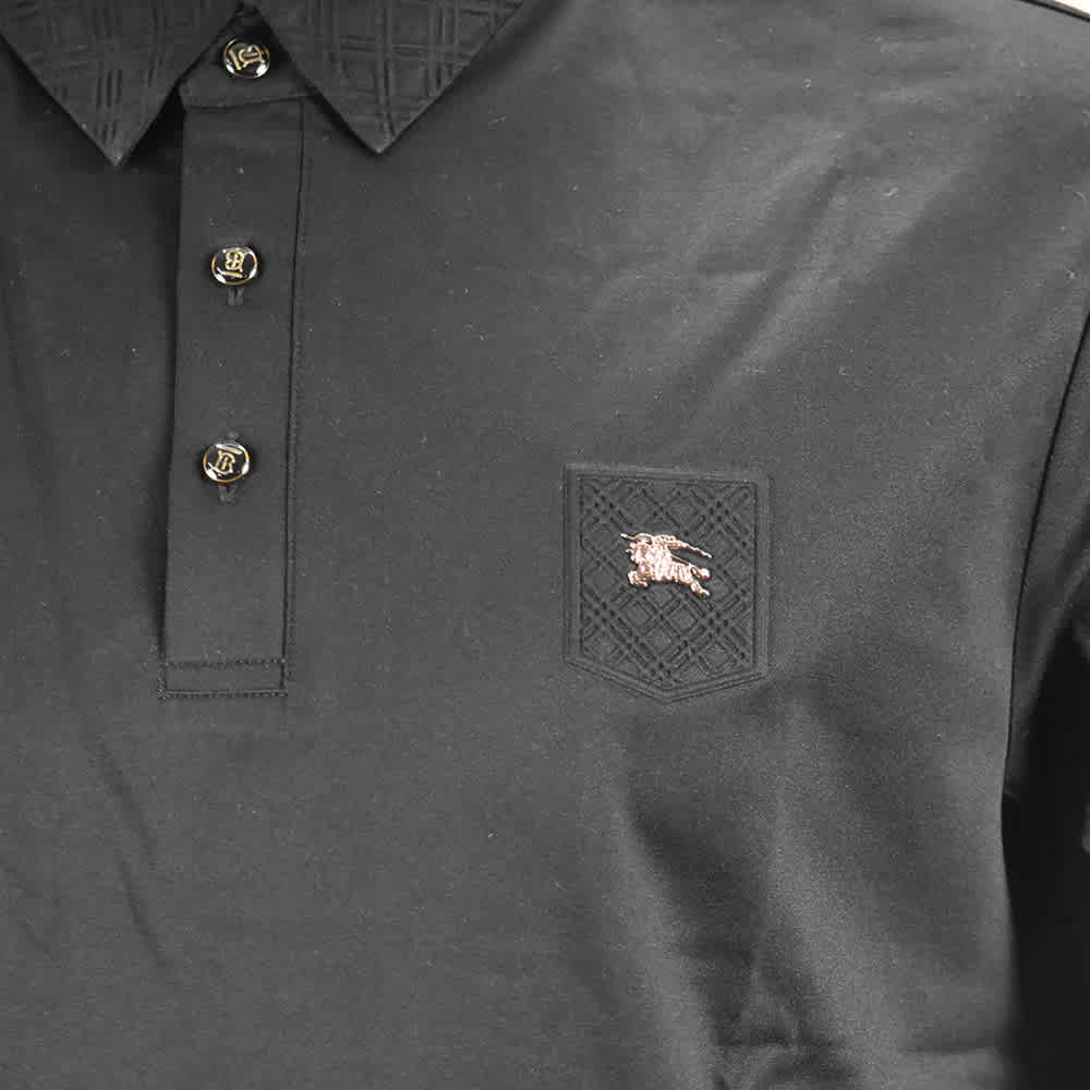 Burberry Black Premium Quality Polo Tees-4