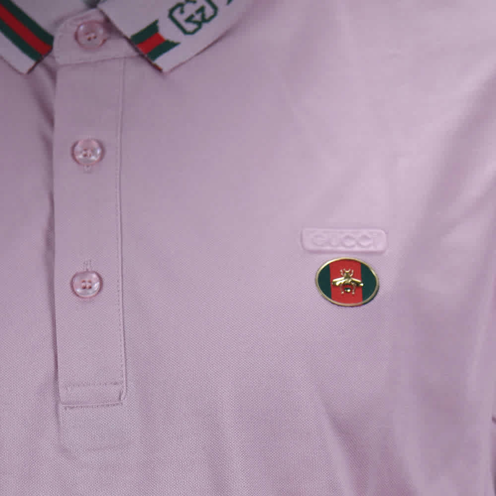 Gucci Pink Premium Quality Polo T-shirt-thumb-4