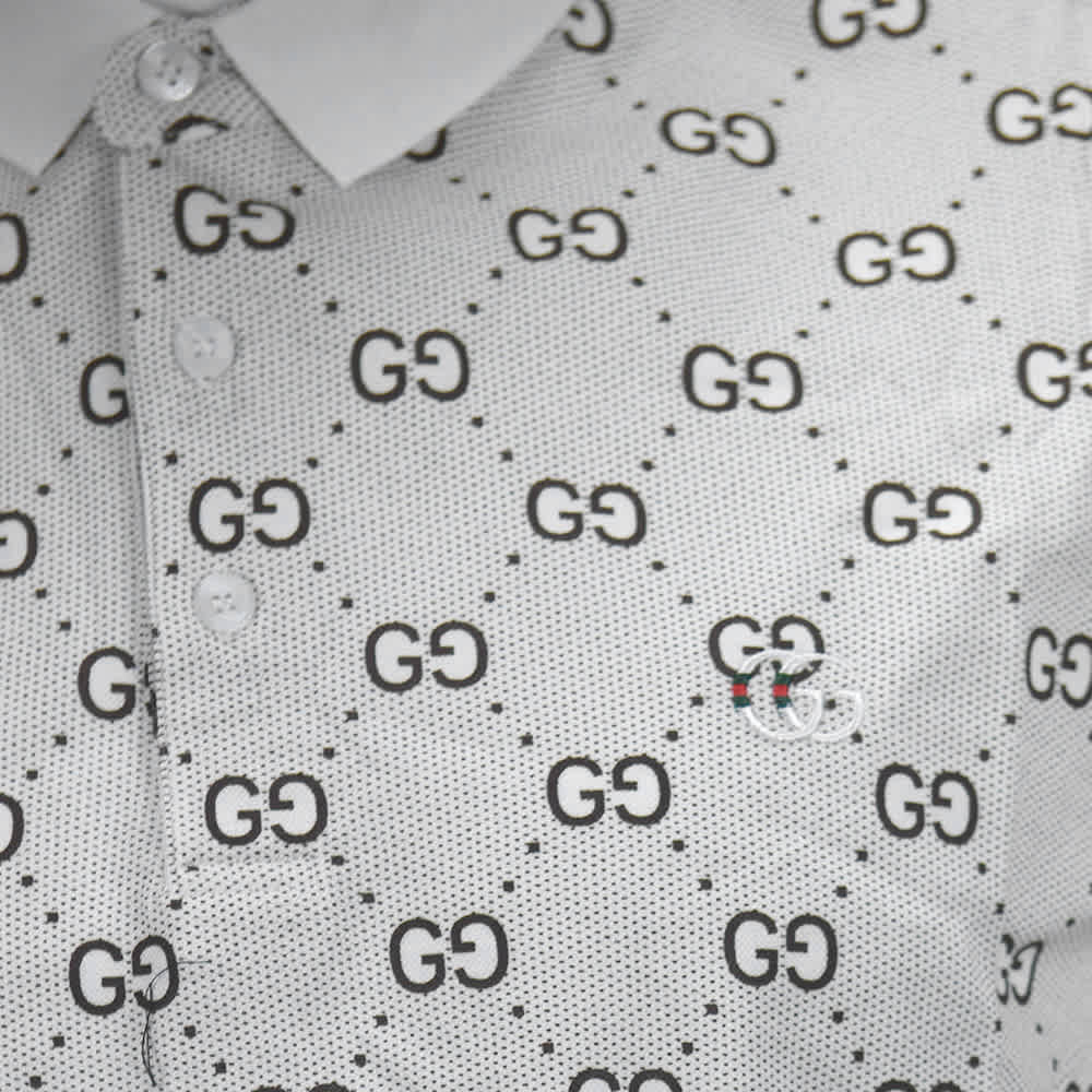 Gucci White Premium Quality Polo Tees-thumb-6