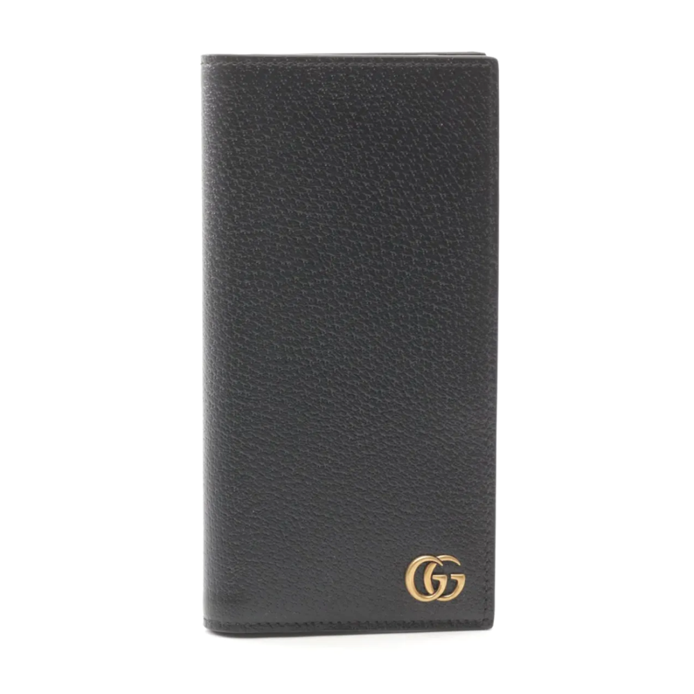 Gucci GG Supreme Monogram Black Long Wallet-thumb-0