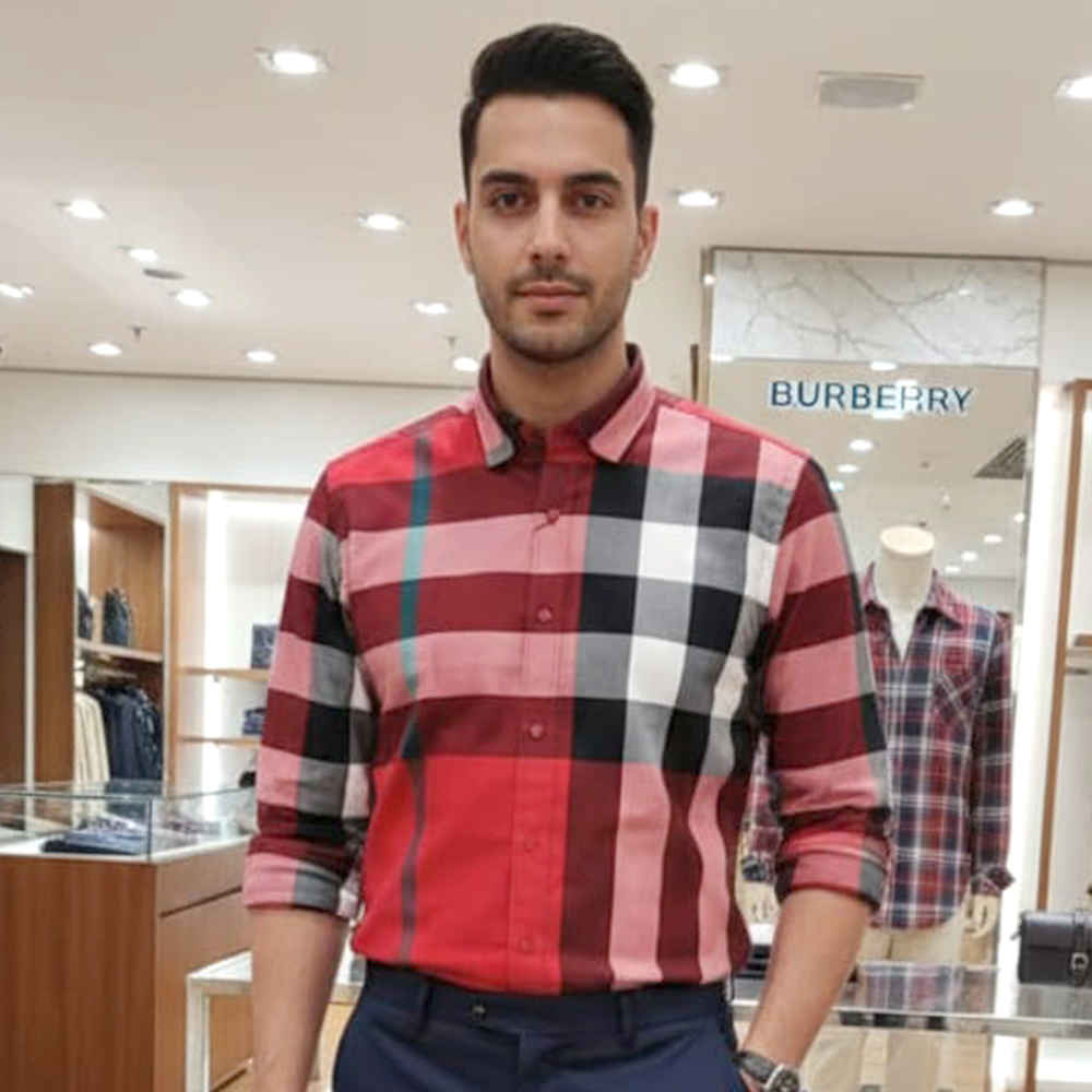 Burberry Red Premium Quality Shirt-thumb-2