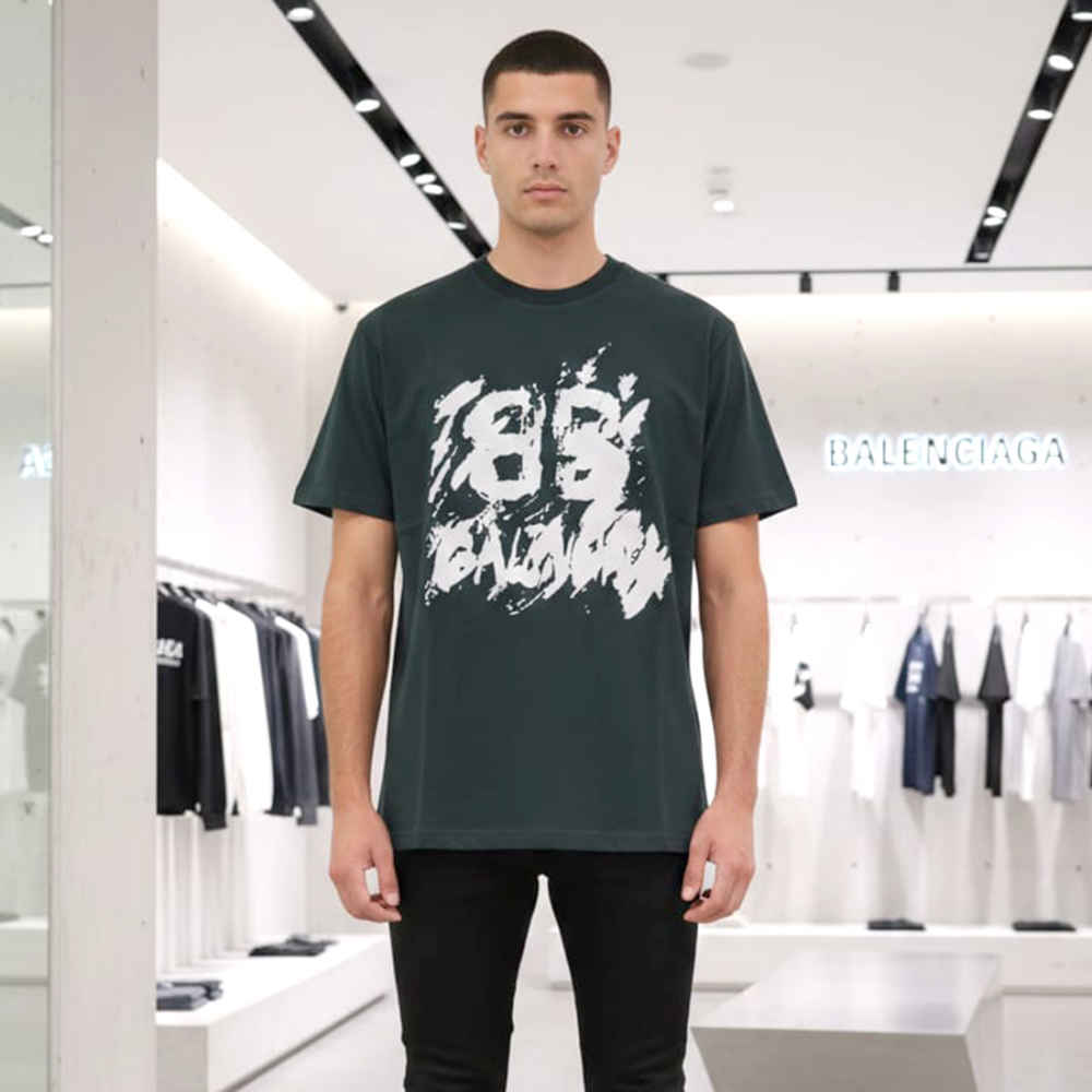 Balenciaga Green Premium Quality T-shirt-1