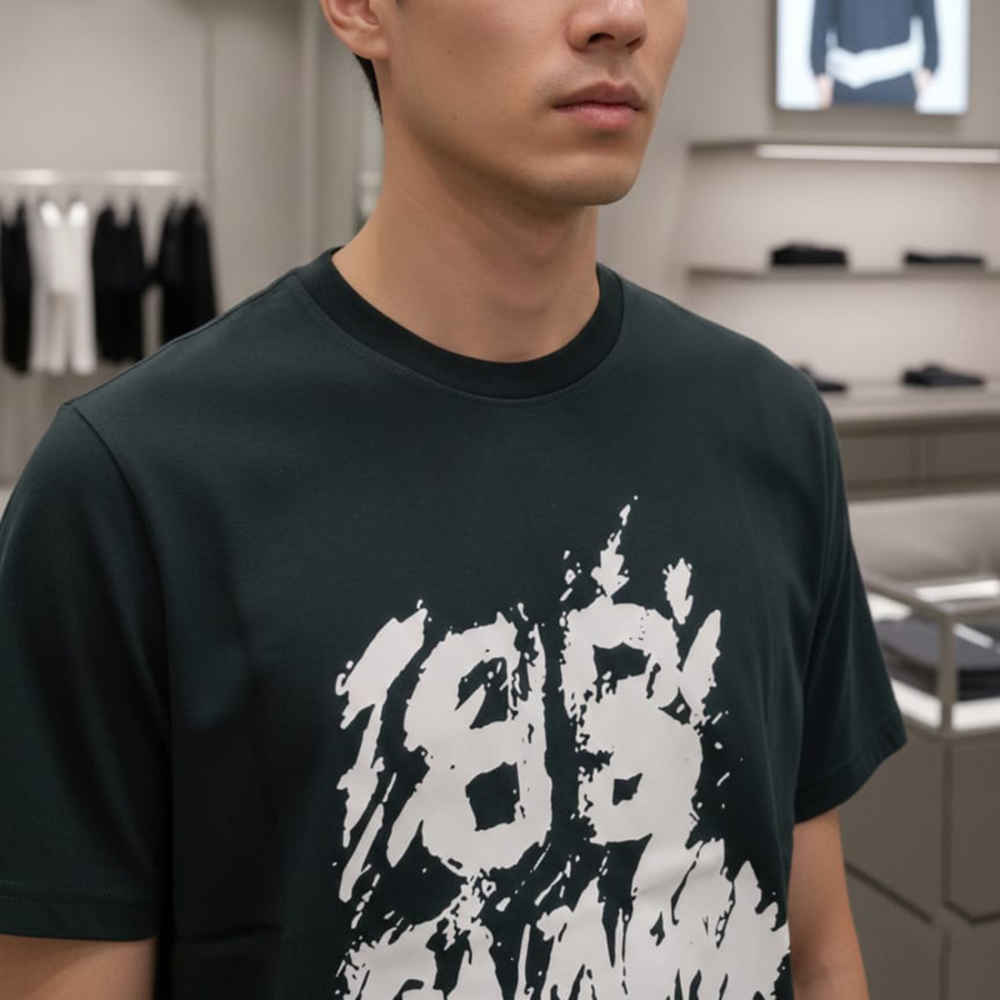 Balenciaga Green Premium Quality T-shirt-3