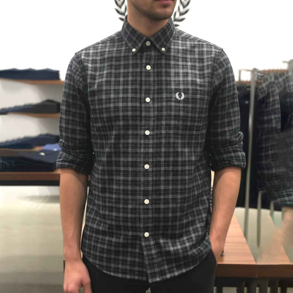 Fred Perry Black Premium Quality Shirt-thumb-0