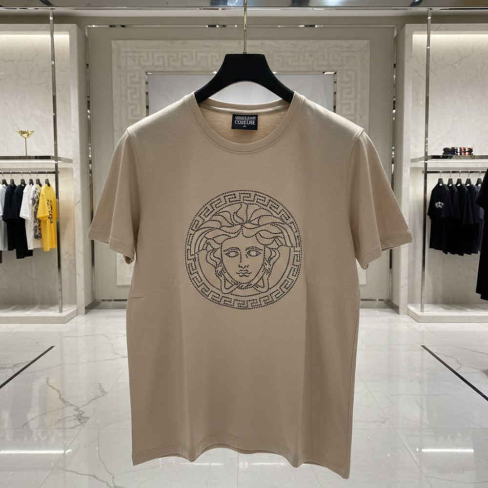 Versace Clubwear Beige Premium Quality T-shirt-1