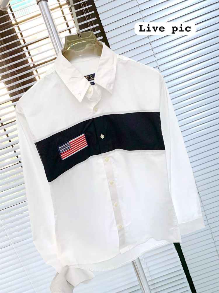 Ralph Lauren Embroidered White Premium Cotton Shirt-thumb-2