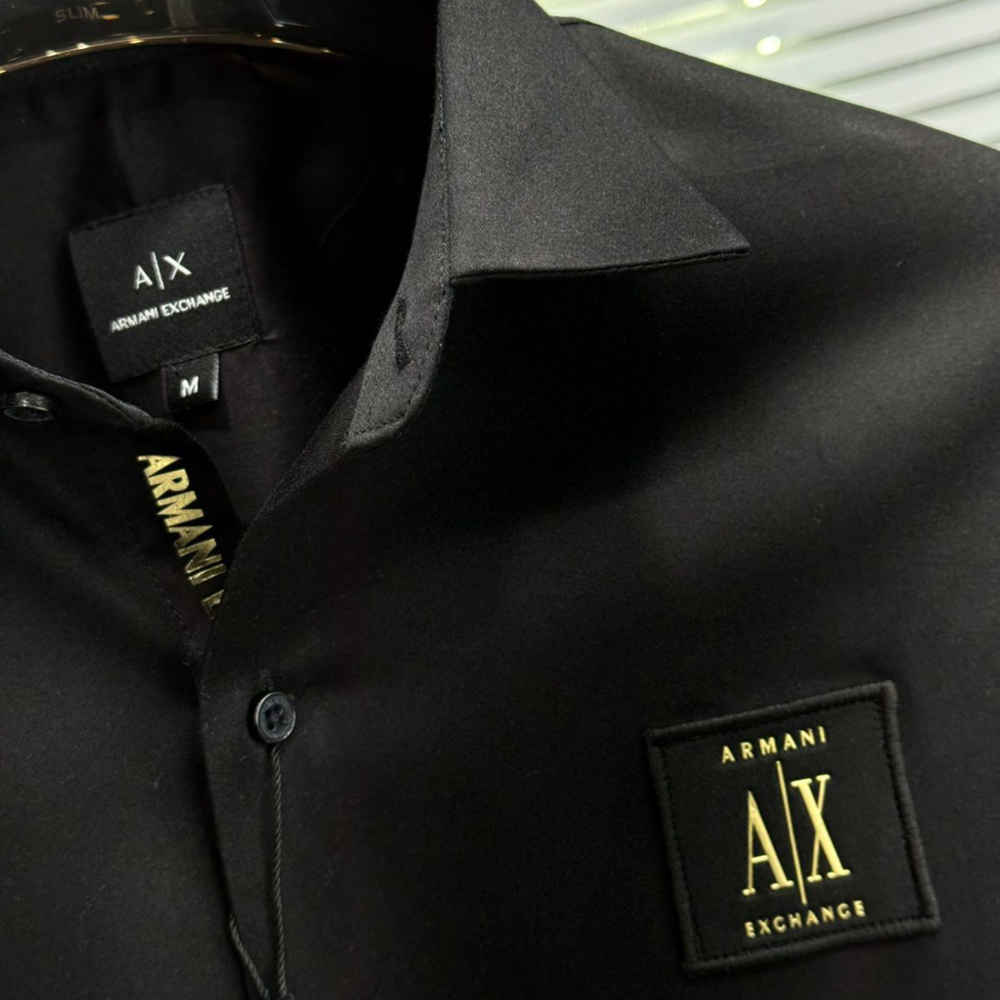 Armani Exchange Black Premium Quality Cotton Shirt-1