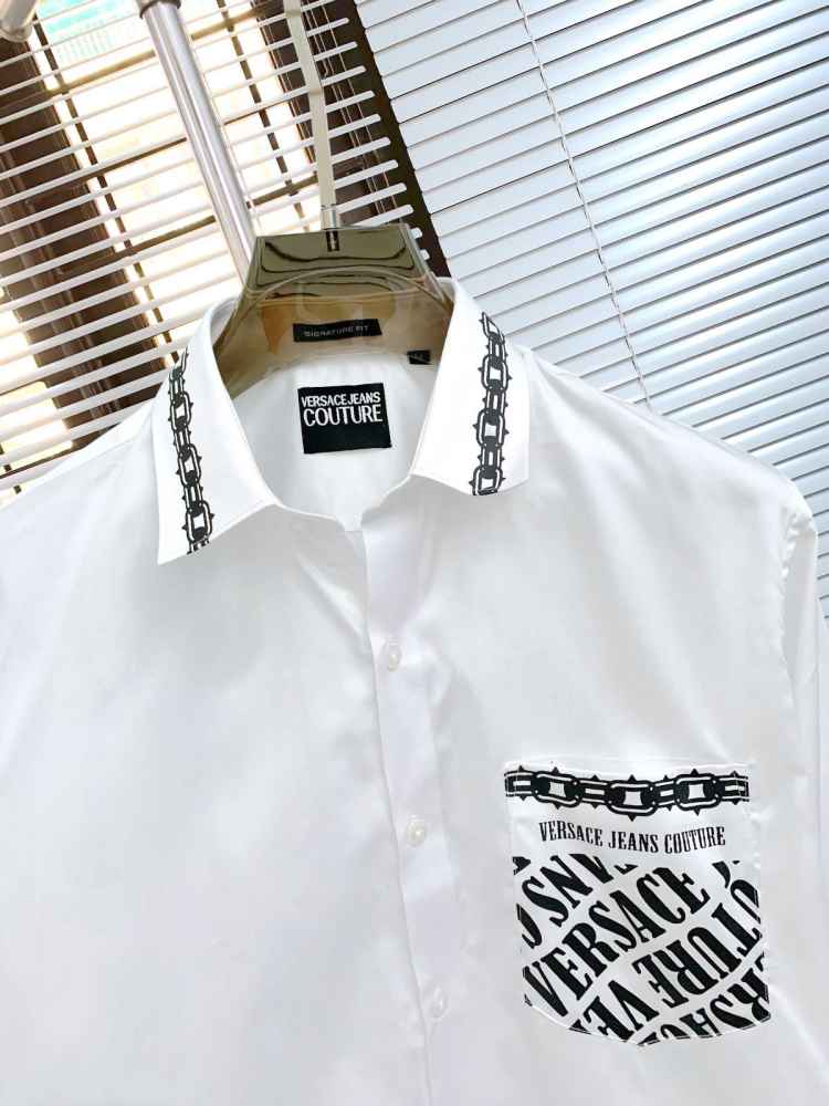 Versace White Premium Quality Cotton Shirt-2