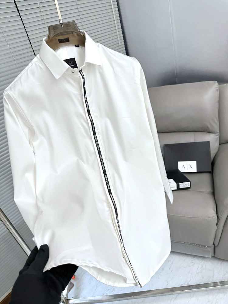 Armani Exchange White Premium Quality Cotton Shirt-1