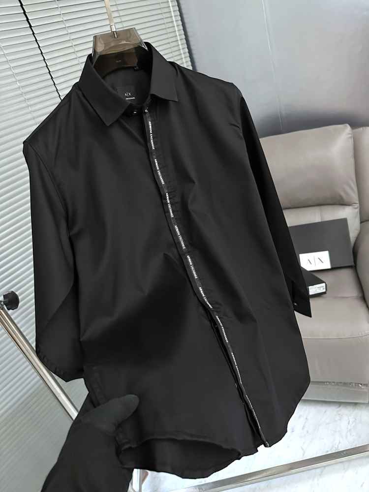 Armani Exchange Black Premium Quality Cotton Shirt-2