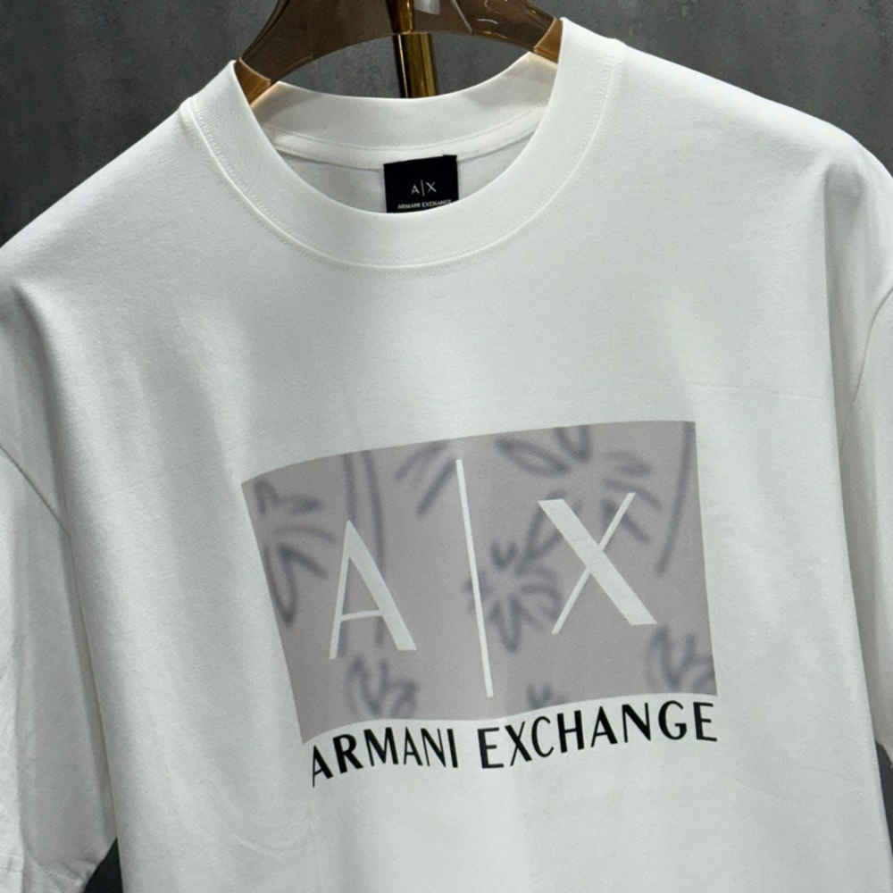 Armani Exchange White Premium Quality T-shirt-1