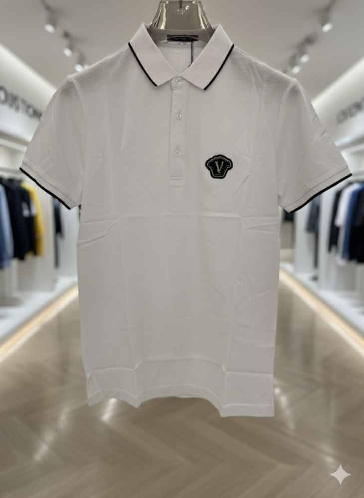 Versace White Premium Quality Polo T-shirt-thumb-1