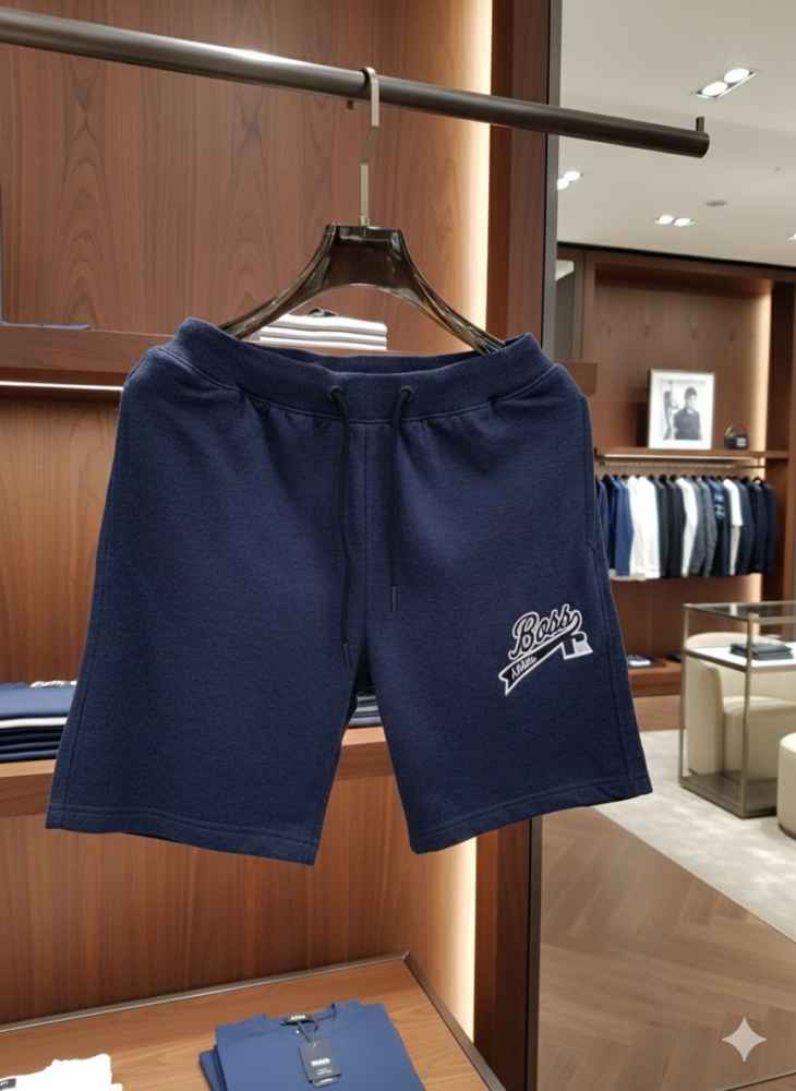Boss Blue Premium Quality Men's Shorts-2
