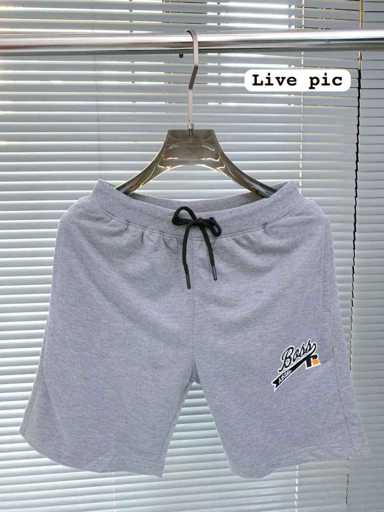 Boss Grey Premium Quality Men's Shorts-2
