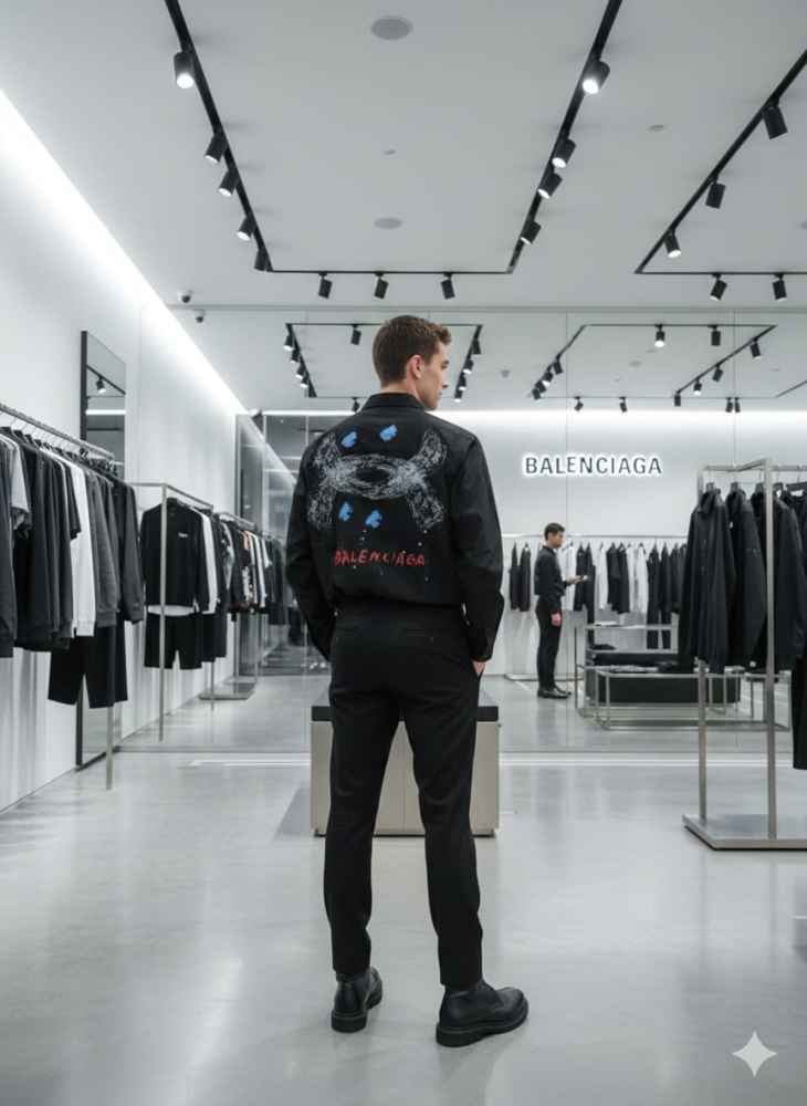 Balenciaga Black Premium Quality Shirt-2