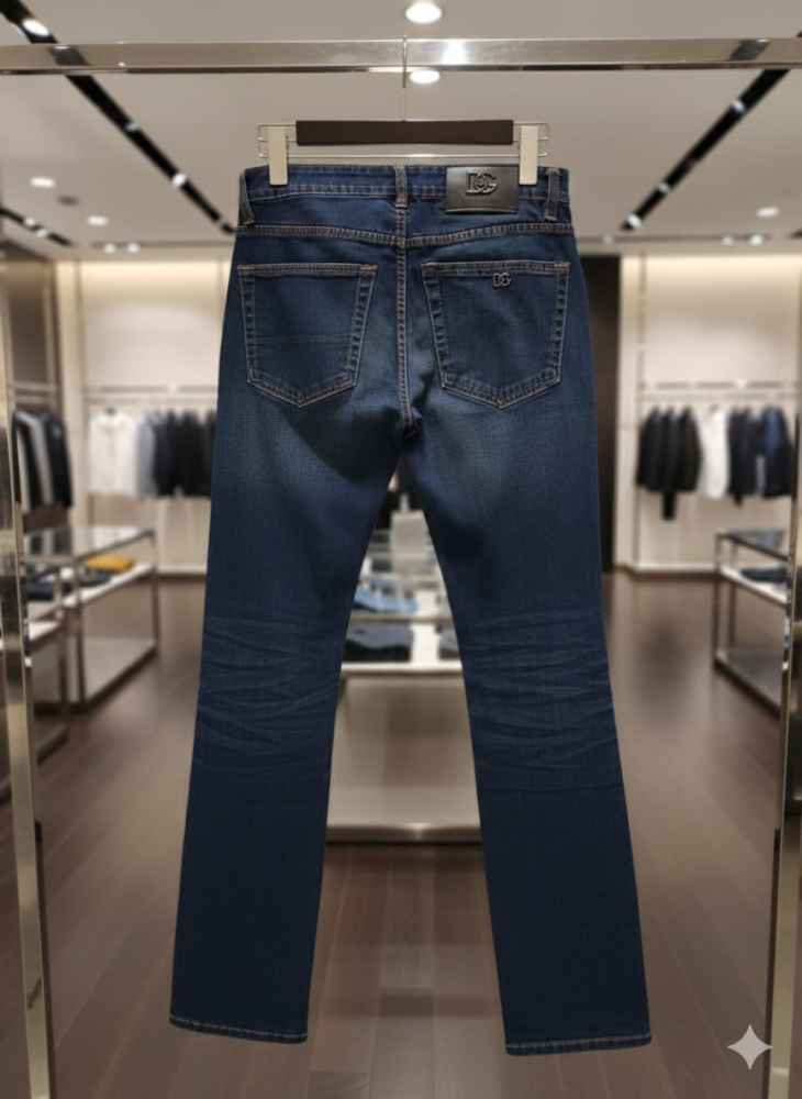 Dolce & Gabbana Dark Blue Premium Quality Jeans-thumb-2
