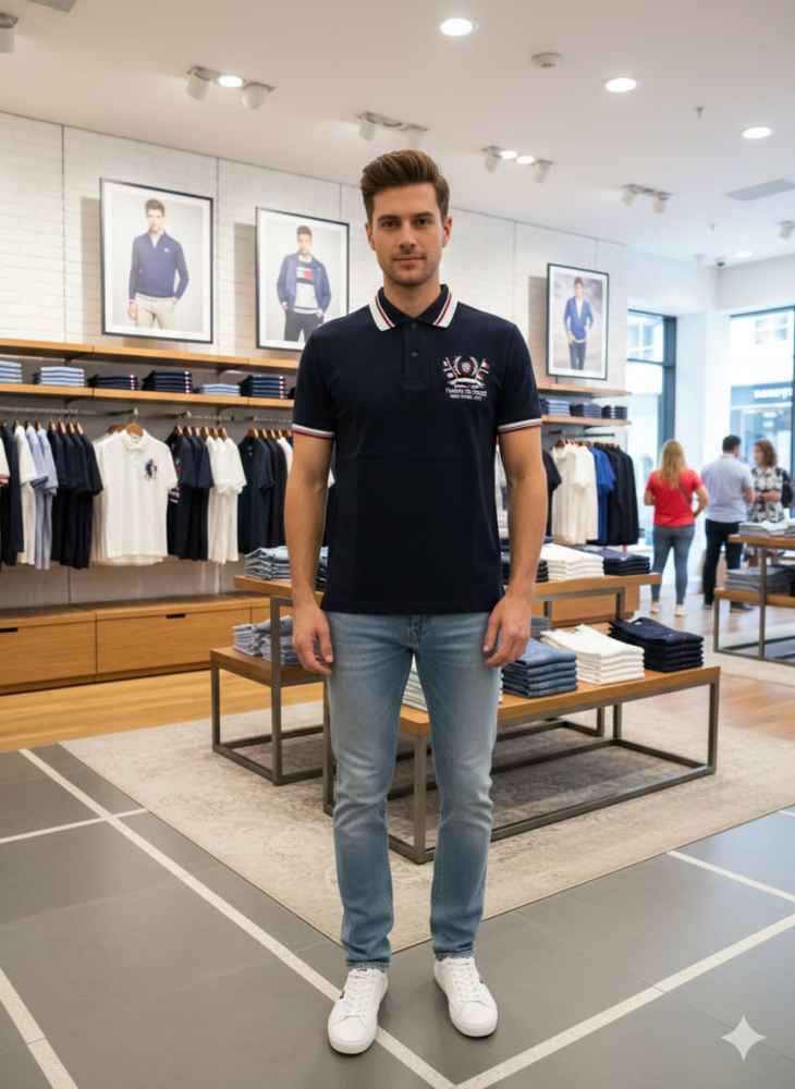 Tommy Hilfiger Black Premium Quality Tees-thumb-0