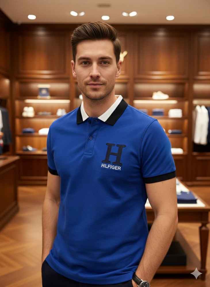 Tommy Hilfiger Blue Premium Quality Tees-2