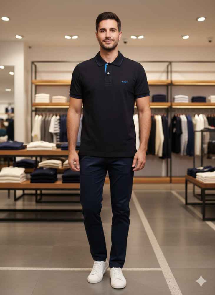 Gant Black Premium Quality T-shirt-thumb-0