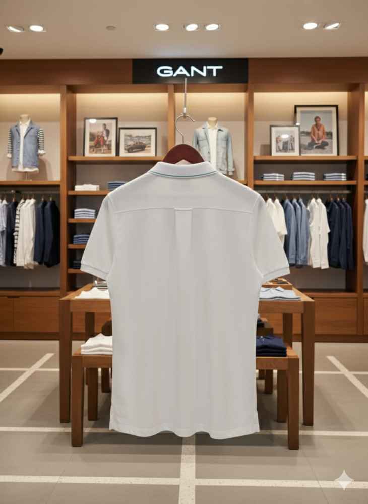 Gant White Premium Quality T-shirt-2