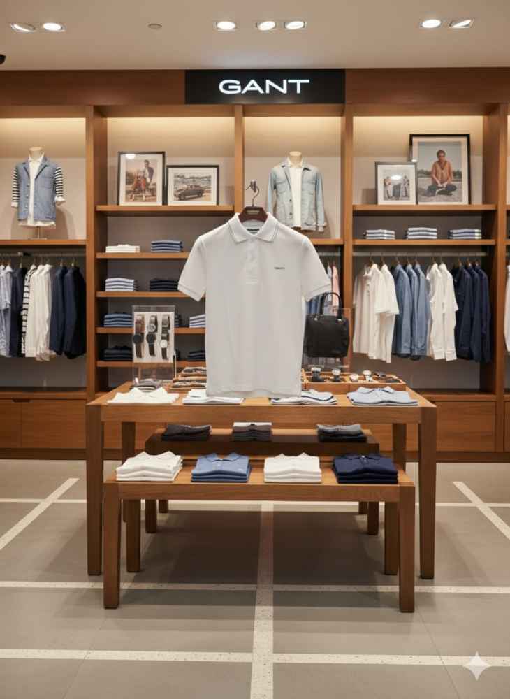 Gant White Premium Quality T-shirt-3