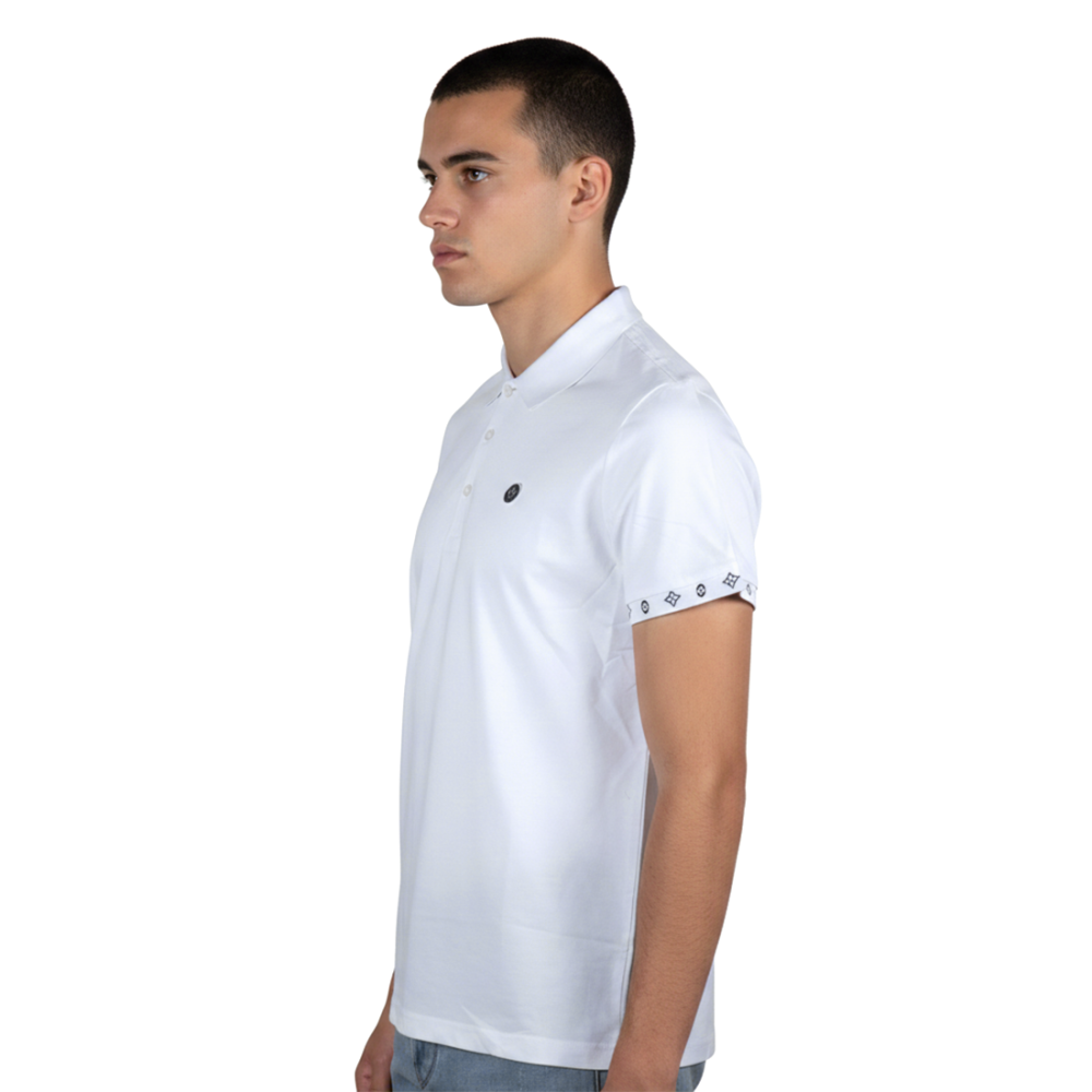 Louis Vuitton White Premium Luxury Polo T-shirt-1