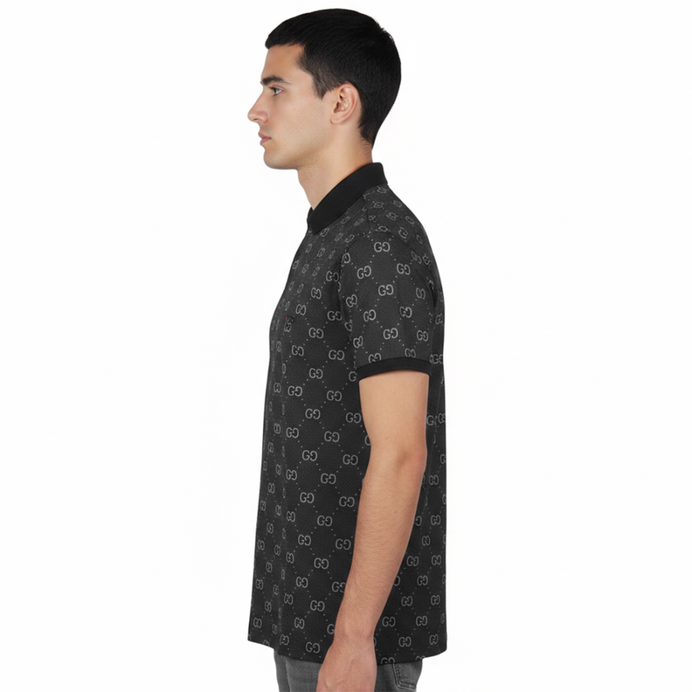 Gucci Black Premium Quality Polo Tees-1