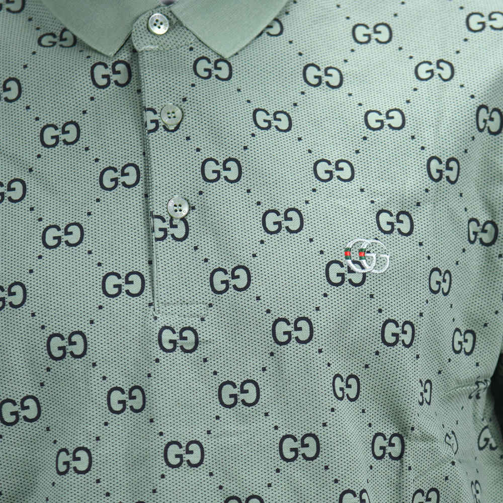 Gucci Green Premium Quality Polo Tees-thumb-5