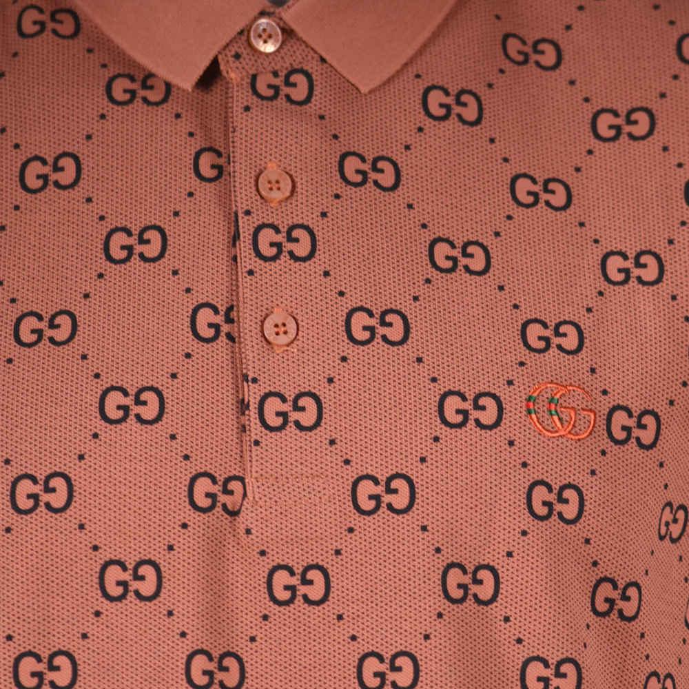 Gucci Brown Premium Quality Polo Tees-6