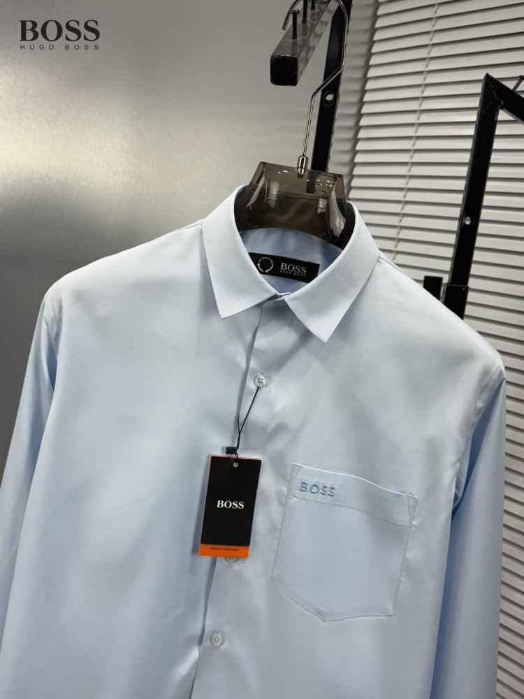 Boss Sky Blue Premium Quality Shirt-thumb-2