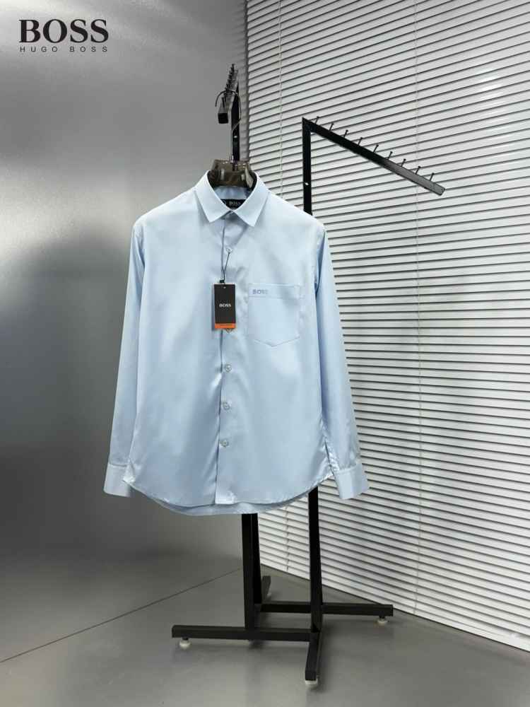 Boss Sky Blue Premium Quality Shirt-thumb-1