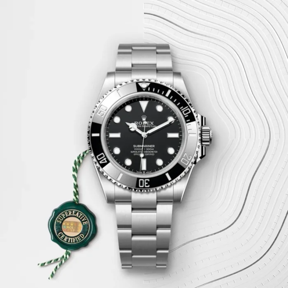 Rolex Submariner Oyster, 41 mm, Oystersteel Black Dial Watch M124060-0001-2