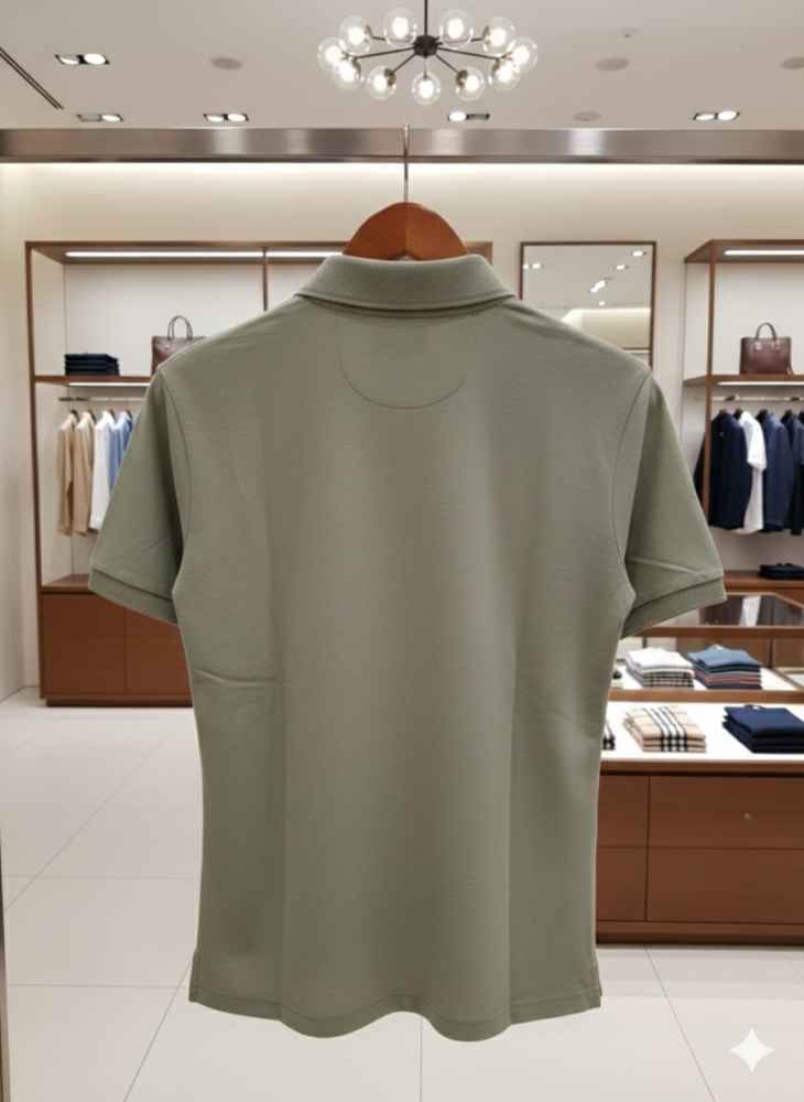 Burberry Grey Premium Quality T-shirt-2