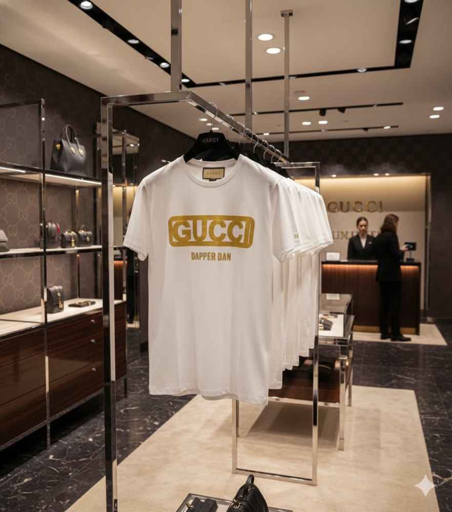 Gucci White Premium Quality T-shirt-3