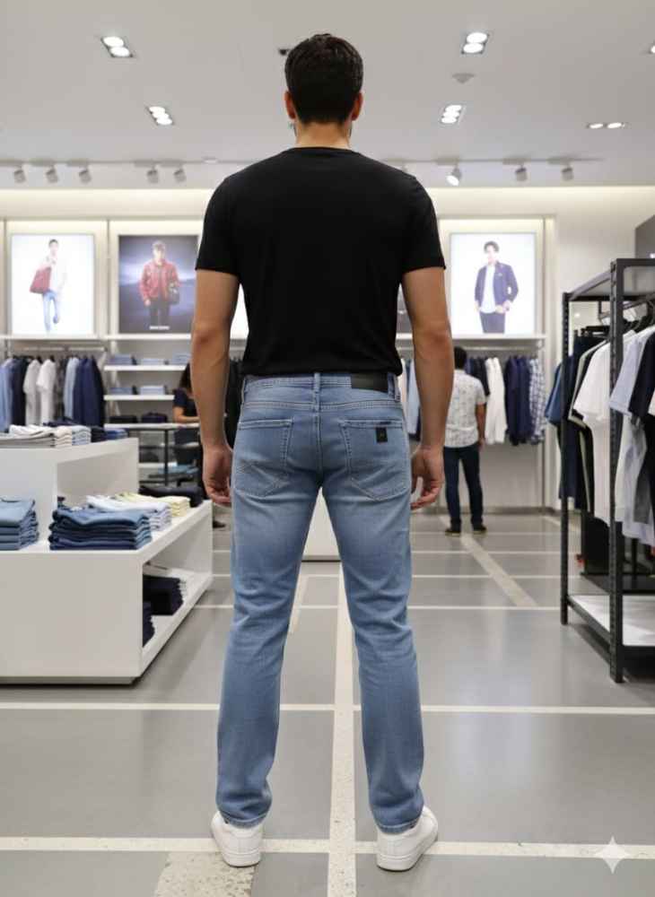 Armani Exchange Light Blue Premium Quality Jeans-4