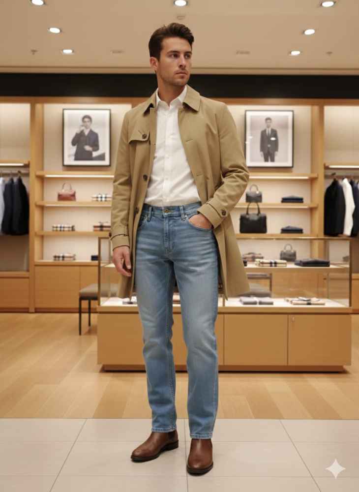 Burberry Light Blue Premium Denim Jeans-2