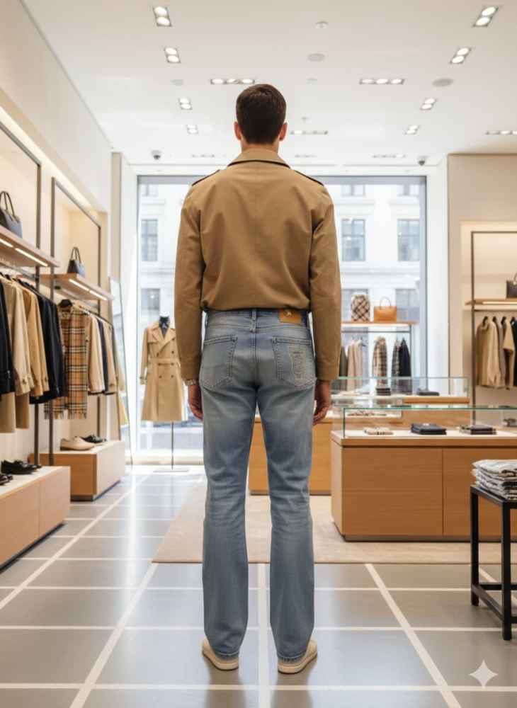 Burberry Light Blue Premium Denim Jeans-4