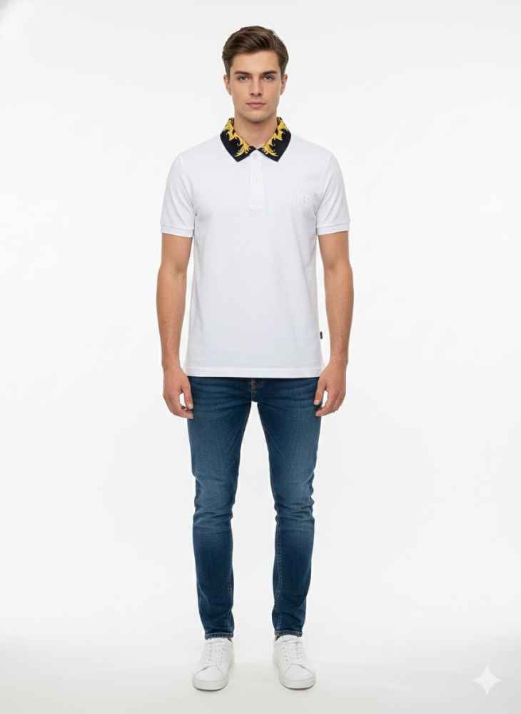 Versace White Premium Quality T-shirt-thumb-0