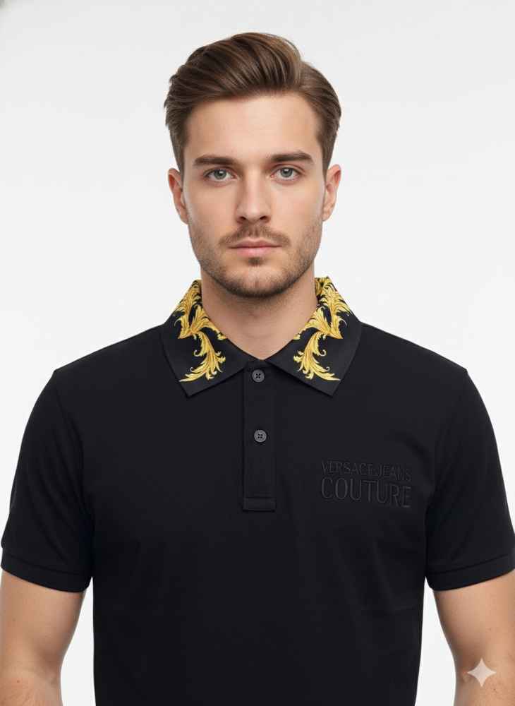 Versace Black Premium Quality T-shirt-1