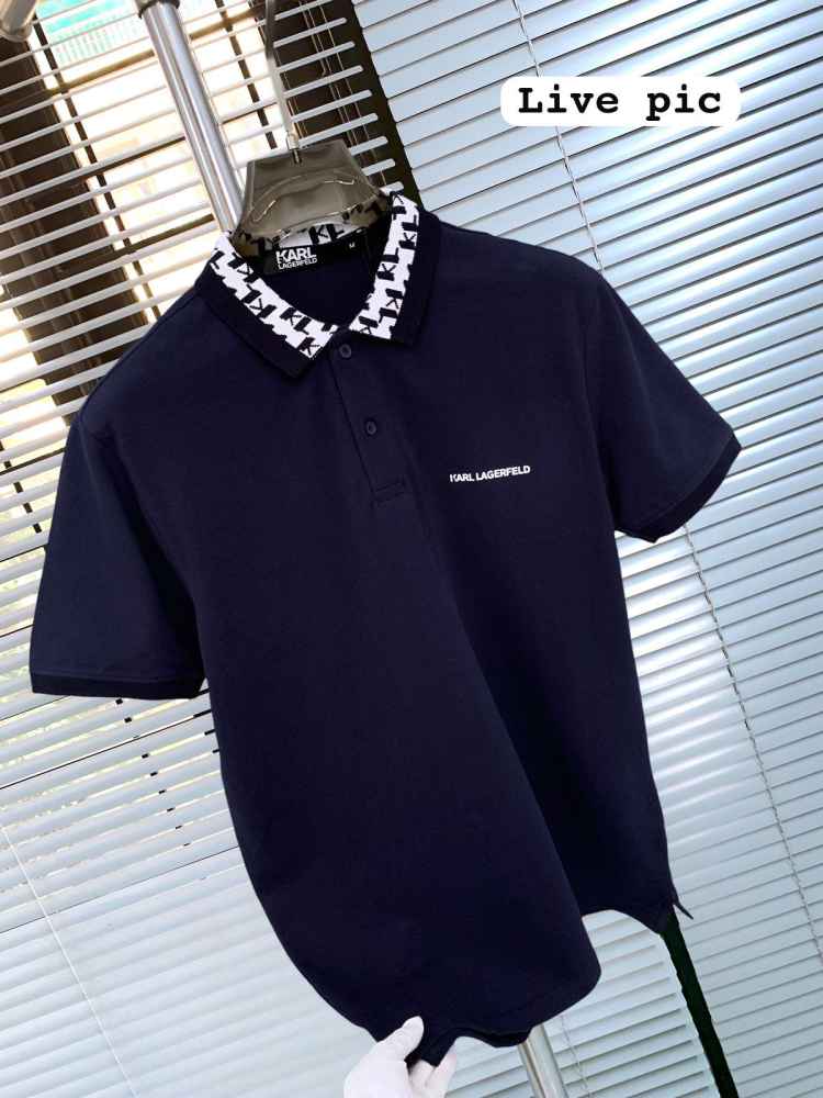 Karl Lagerfeld Blue Premium Quality T-shirt-1