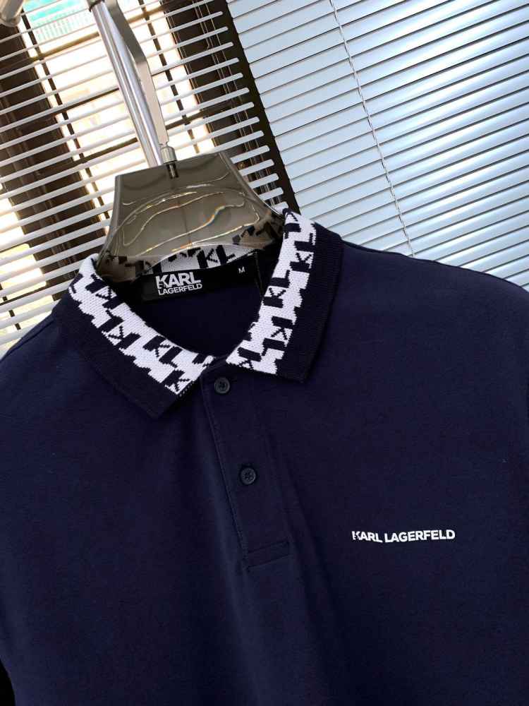 Karl Lagerfeld Blue Premium Quality T-shirt-3
