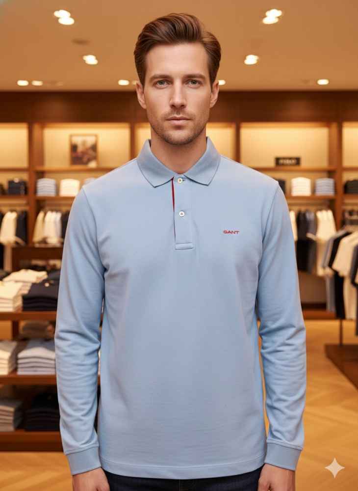 Gant Blue Premium Quality T-shirt-thumb-0