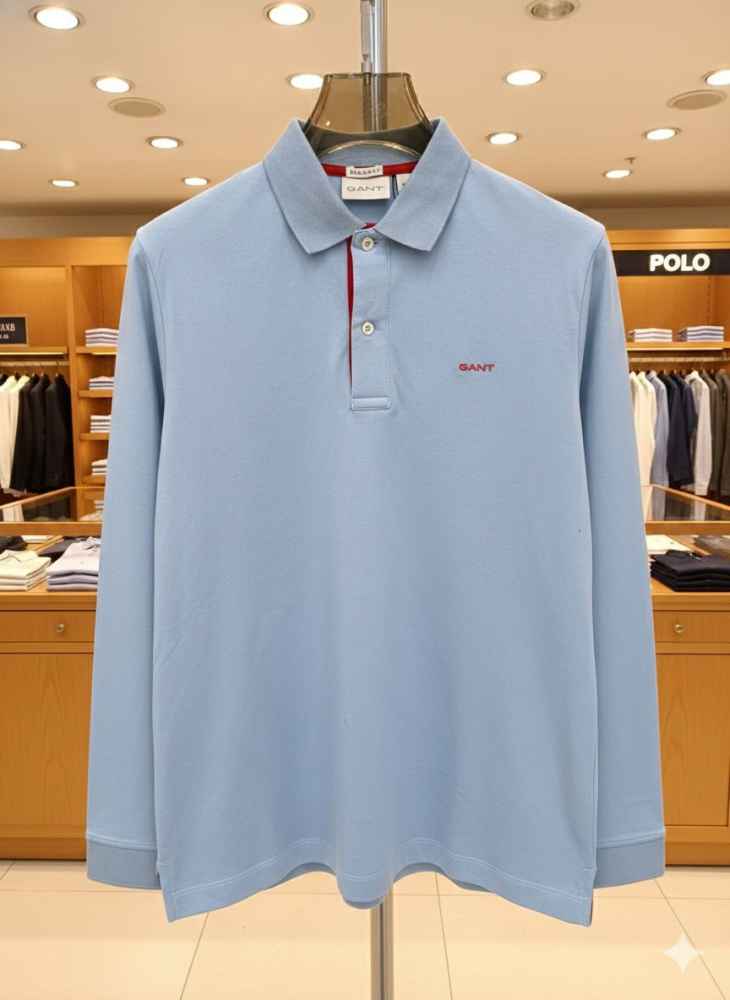 Gant Blue Premium Quality T-shirt-thumb-5