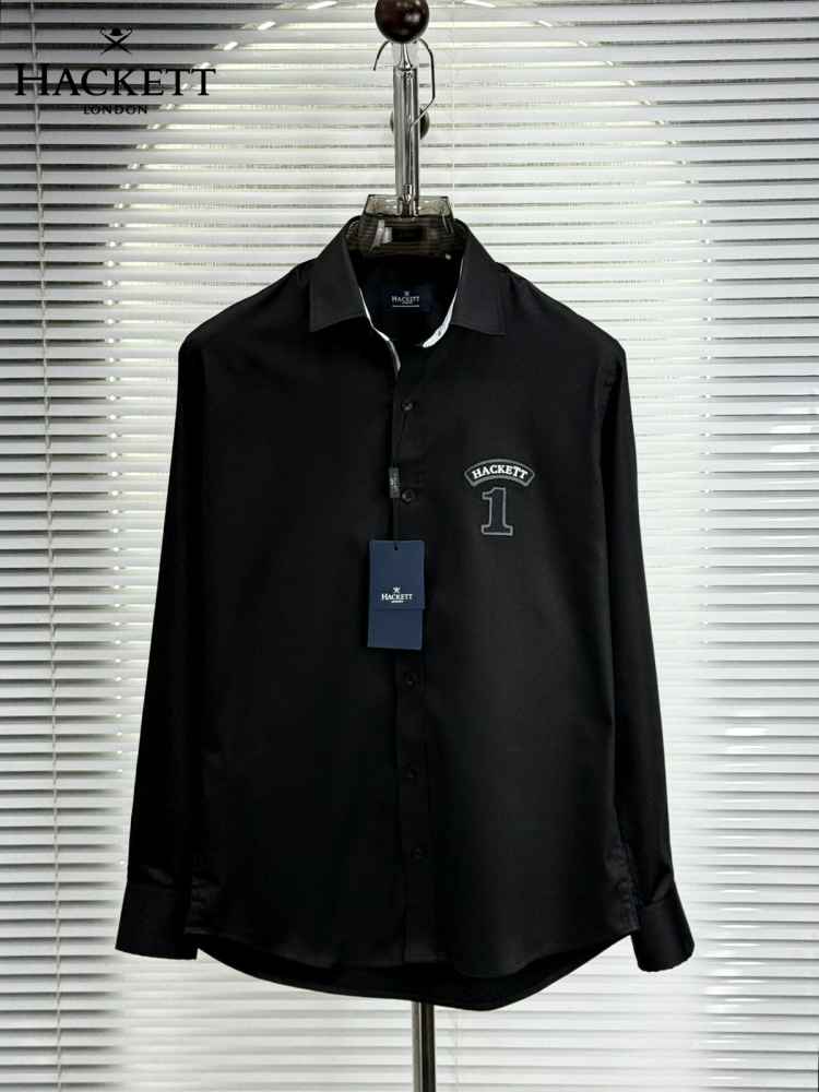 Hackett Black Premium Quality Shirt-thumb-0
