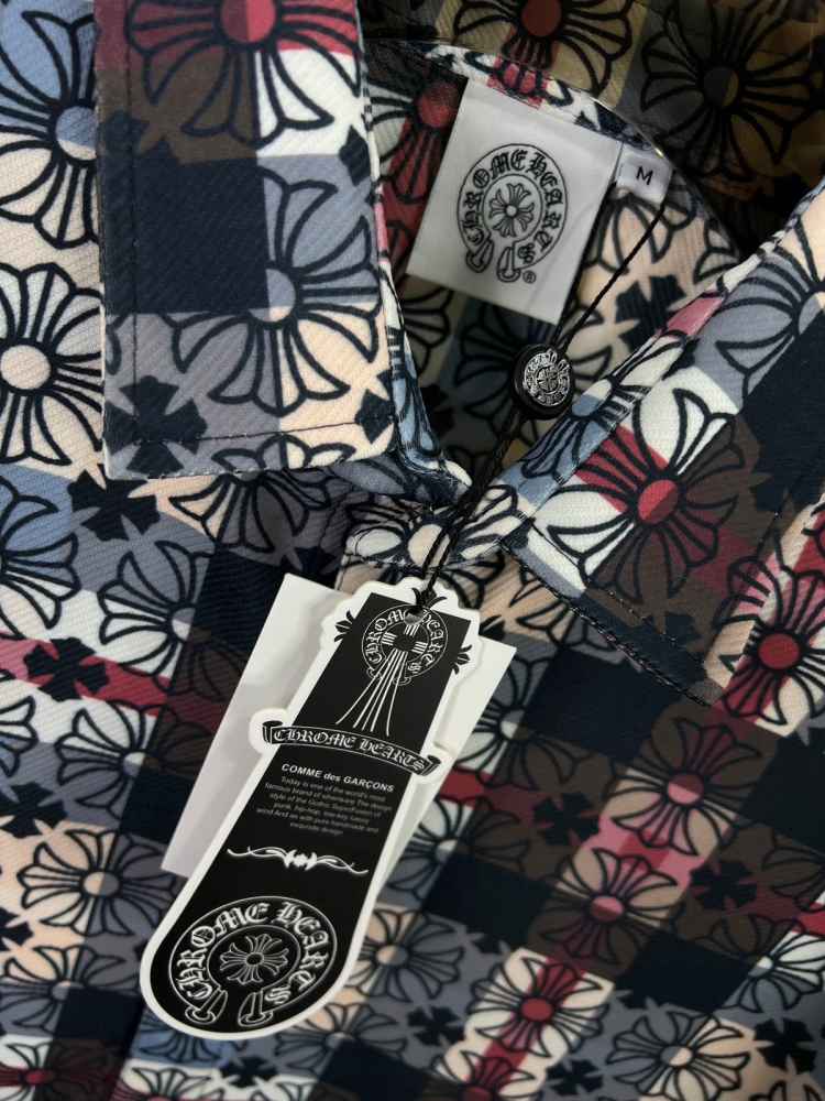 Chrome Hearts Printed Pink Premium Quality Shirt-thumb-2