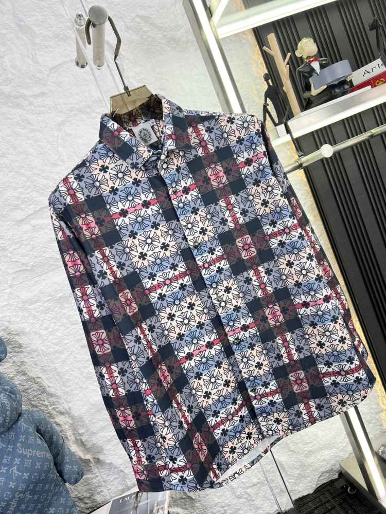 Chrome Hearts Printed Pink Premium Quality Shirt-thumb-4